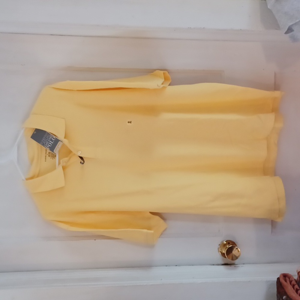 Saddlebred polo shirt men's size xlarge yellow